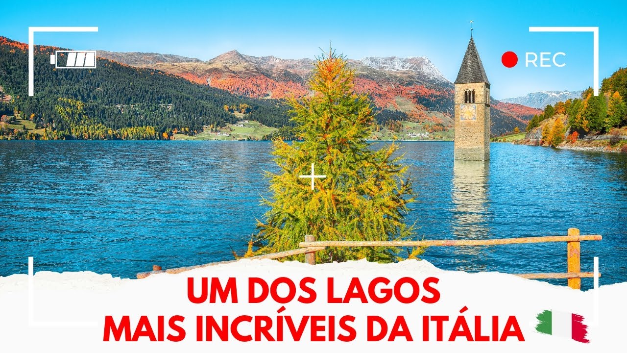 Um dos lagos mais bonitos da Itália esconde uma história trágica! Conheça o Lago di Rèsia 🇮🇹