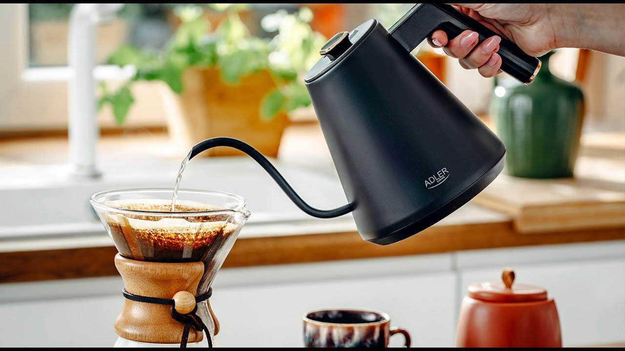 Adler AD 1349 Electric Kettle 1.0L | Precision Temperature Control & Long Spout for Perfect Brewing