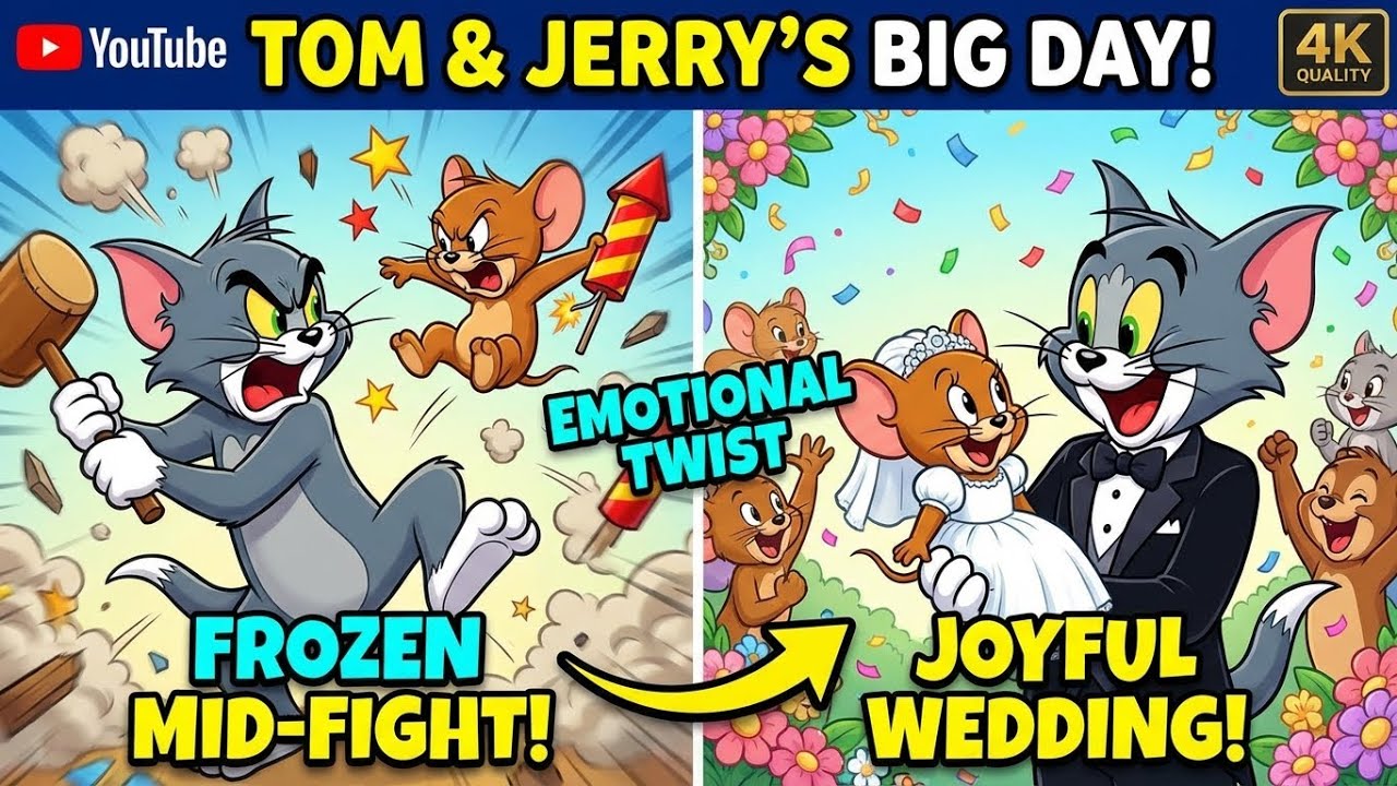From Furious Fight to Funny Wedding: Tom & Jerry | Funny Emotional Cartoon Story