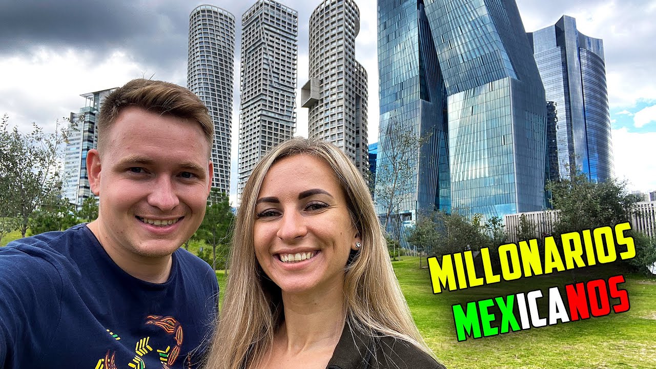 💰AQUÍ VIVEN los MILLONARIOS de MÉXICO | RUSOS REACCIONAN a CIUDAD MILLONARIA MEXICANA SANTA FE CDMX