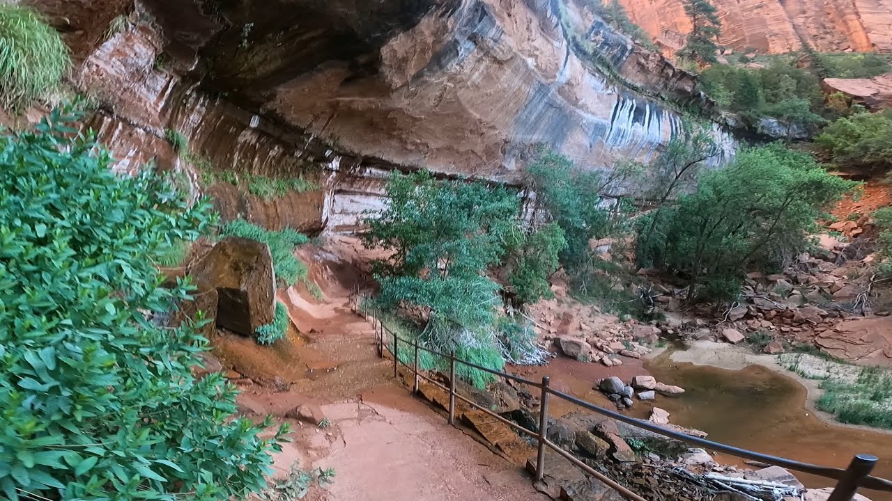 Emerald Pools Trail at Zion National Park - (Full Uncut Virtual Hike)