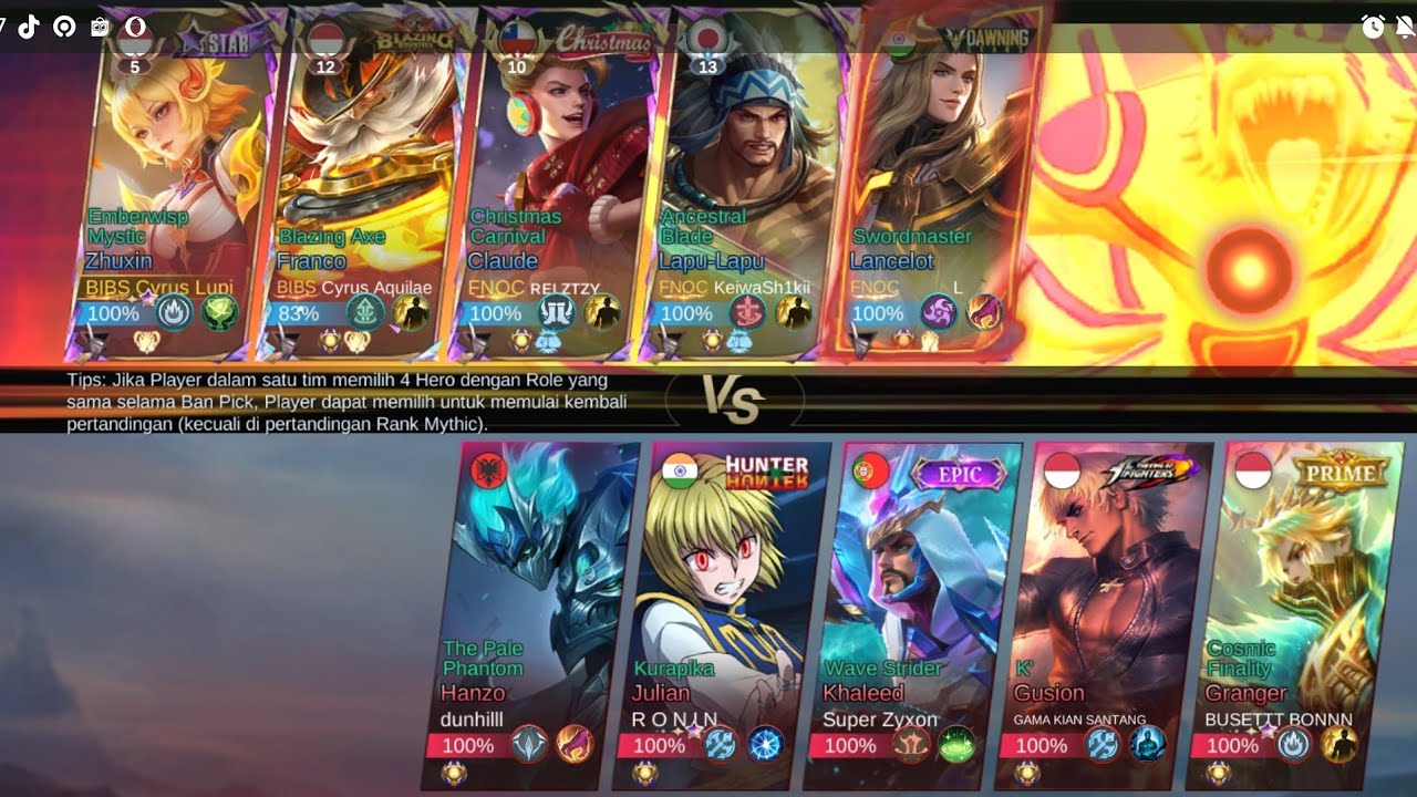 MRO mobile legend