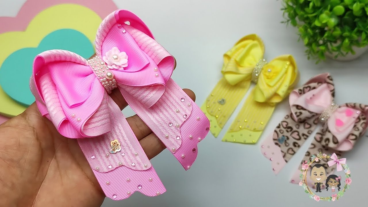Laço lunna plus 2 Luxuoso. Dicas para iniciantes 🎀 Criação @jainelacosecia