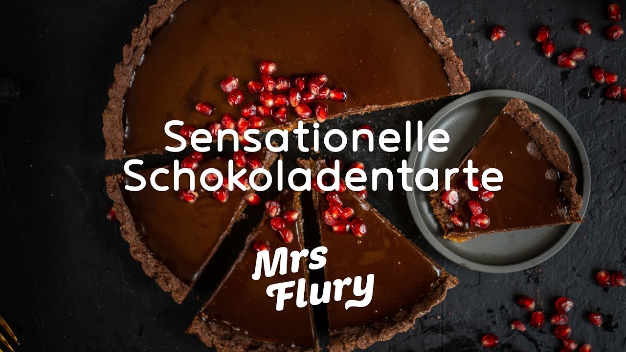 Sensationelle Schokoladentarte vegan / ideal zum Vorbereiten / Dessert für die Festtage