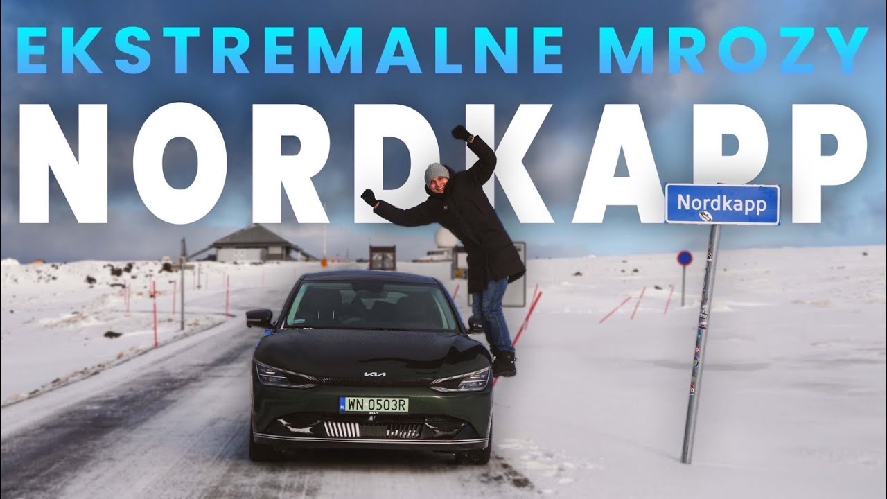Wyprawa ELEKTRYKIEM zimą za Koło Podbiegunowe! Kia EV6 vs. -24℃ i spanie w samochodzie 🥶