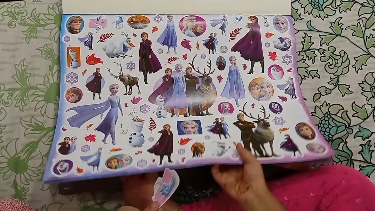 Frozen sticker book activity