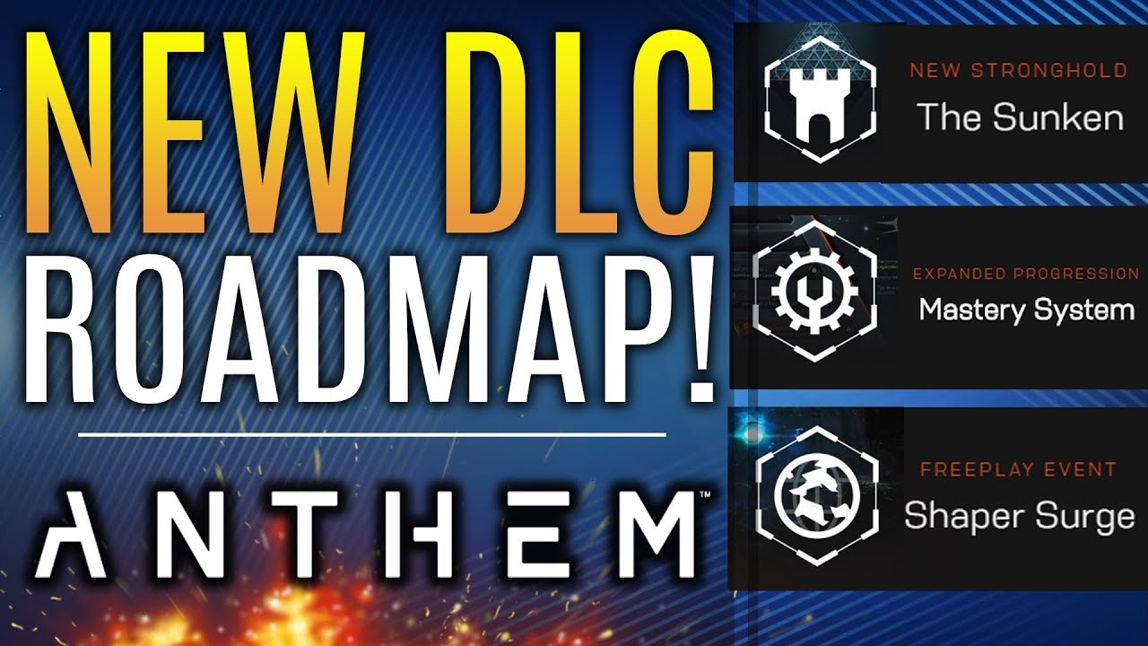 Anthem - New DLC Roadmap REVEALED! SUNKEN STRONGHOLD! Shaper Surge and More!