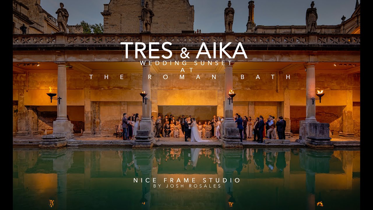 TRES + AIKA HIGHLIGHTS 4K at The Roman Bath Sunset Wedding @the_roman_baths #romanbaths