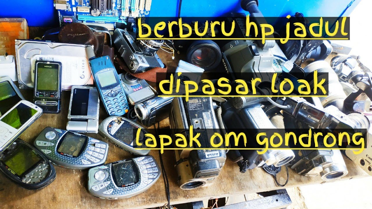 berburu hp jadul di tukang rongsok || pasar loak tempat jual barang2 bekas