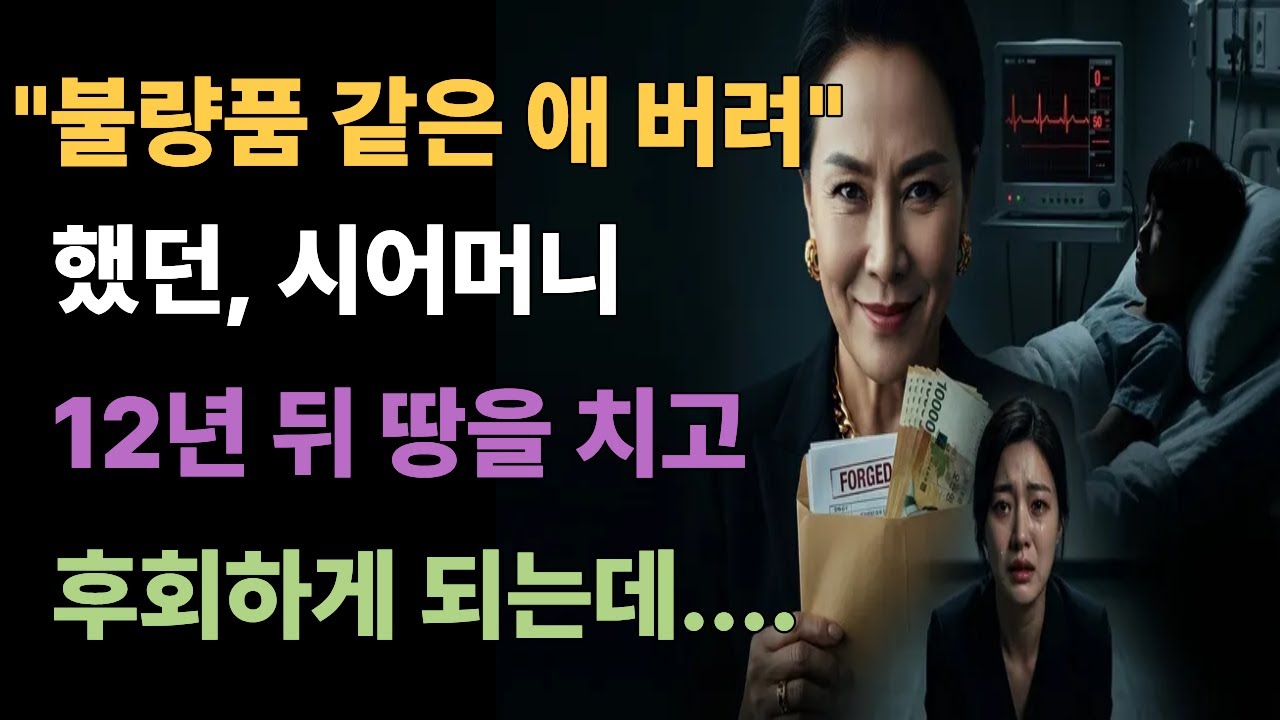 불량품 같은 애 버려 했던 시어머니 12년 뒤 땅을 치고 후회하게 되는데 / 반전사연 / 오디오북