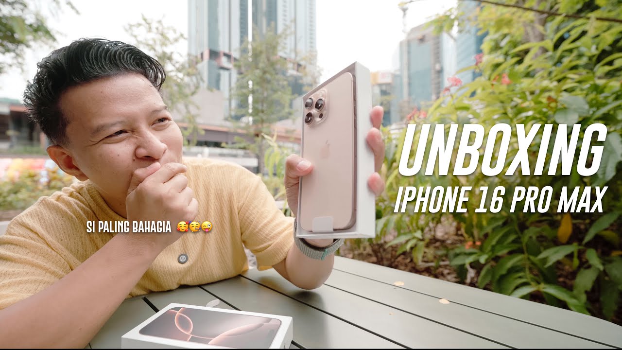 UNBOXING IPHONE 16 PRO MAX 🇮🇩  - CANTIK BANGET DESERT TITANIUM INI‼️