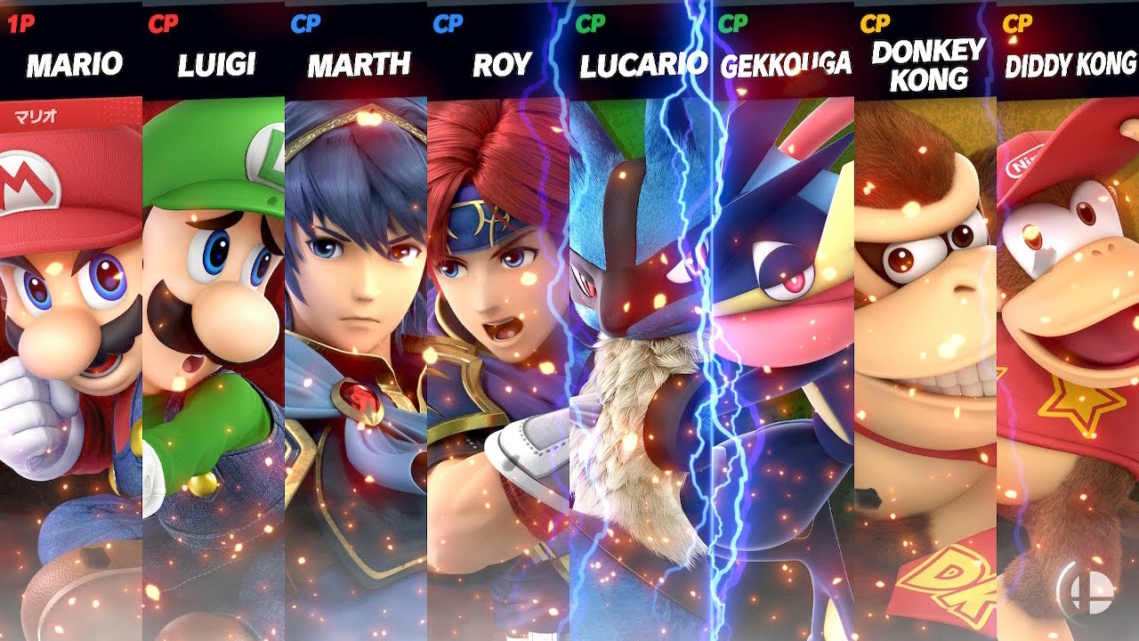 Super Smash Bros Ultimate 8 Player Team Battle