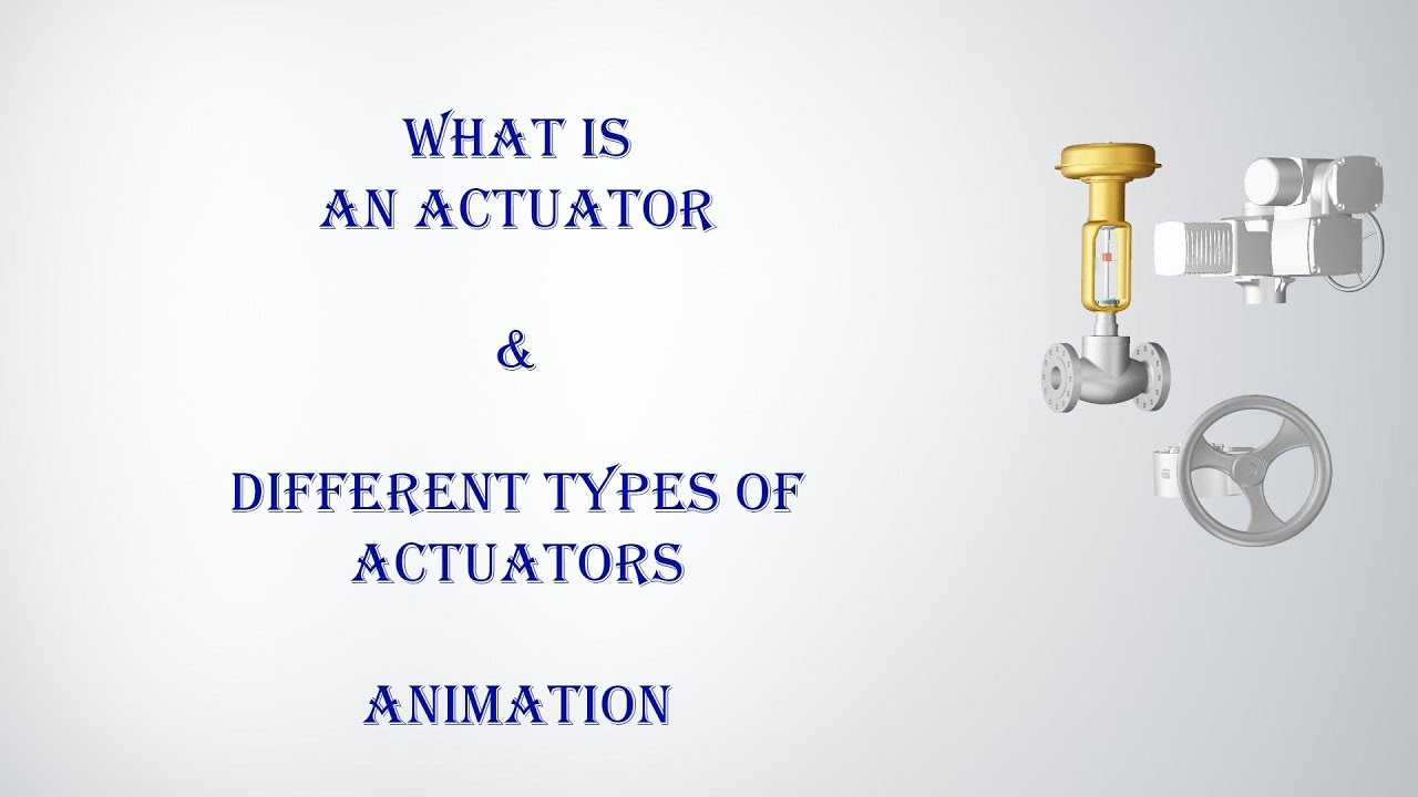 What is an Actuator | Types of Actuators | Animation
