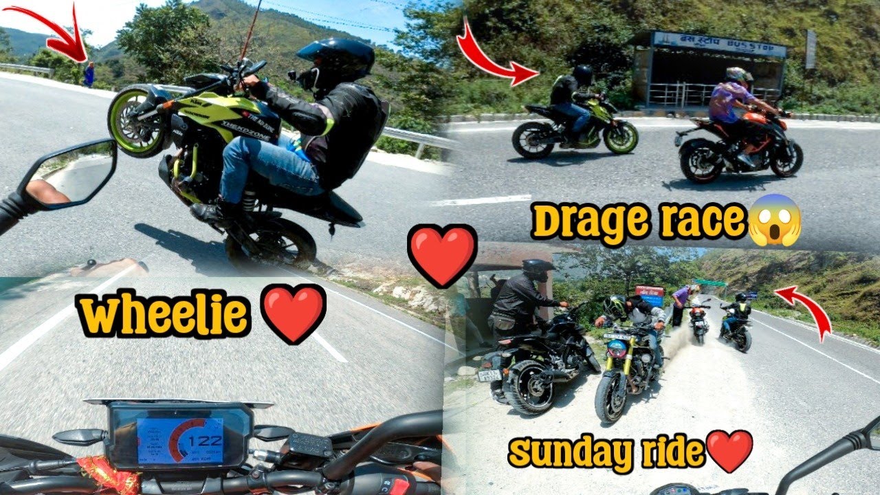 Darge race Duke 390 vs 390❤️The kd zone wheelie ❤️hyper Sunday ride❤️#Sundayride#dailyvlog