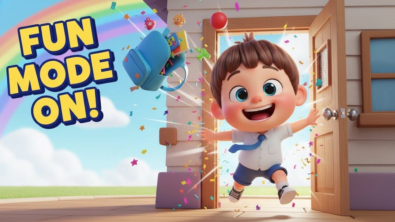 Time to Go Home! 🎒 Kids After School Routine Song | Healthy Habits for Children