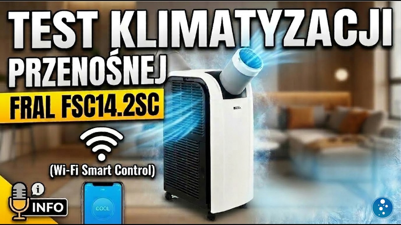 TEST i recenzja klimatyzacji przenośnej FRAL FSC14.2SC (Wi-Fi)