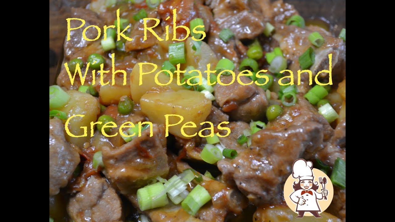 Pork Ribs - With Potatoes and Green Peas