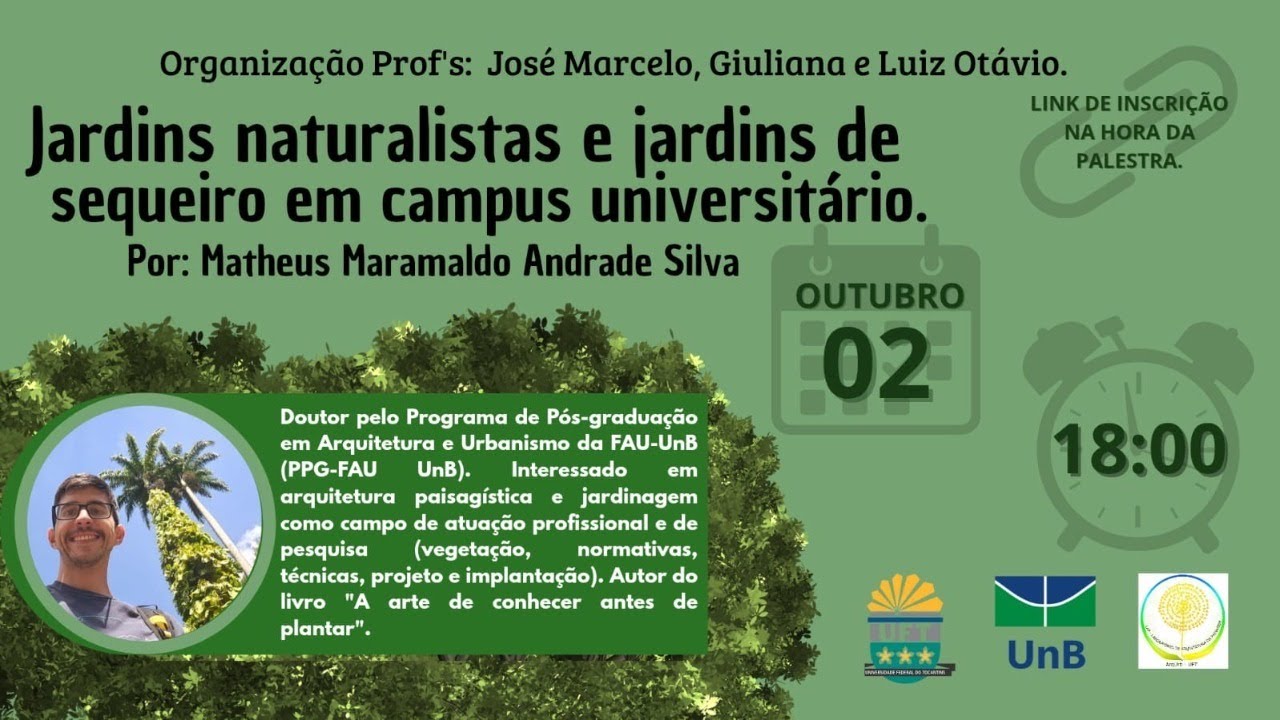 Palestra | Jardins Naturalistas e Jardins de Sequeiro em Câmpus Universitário