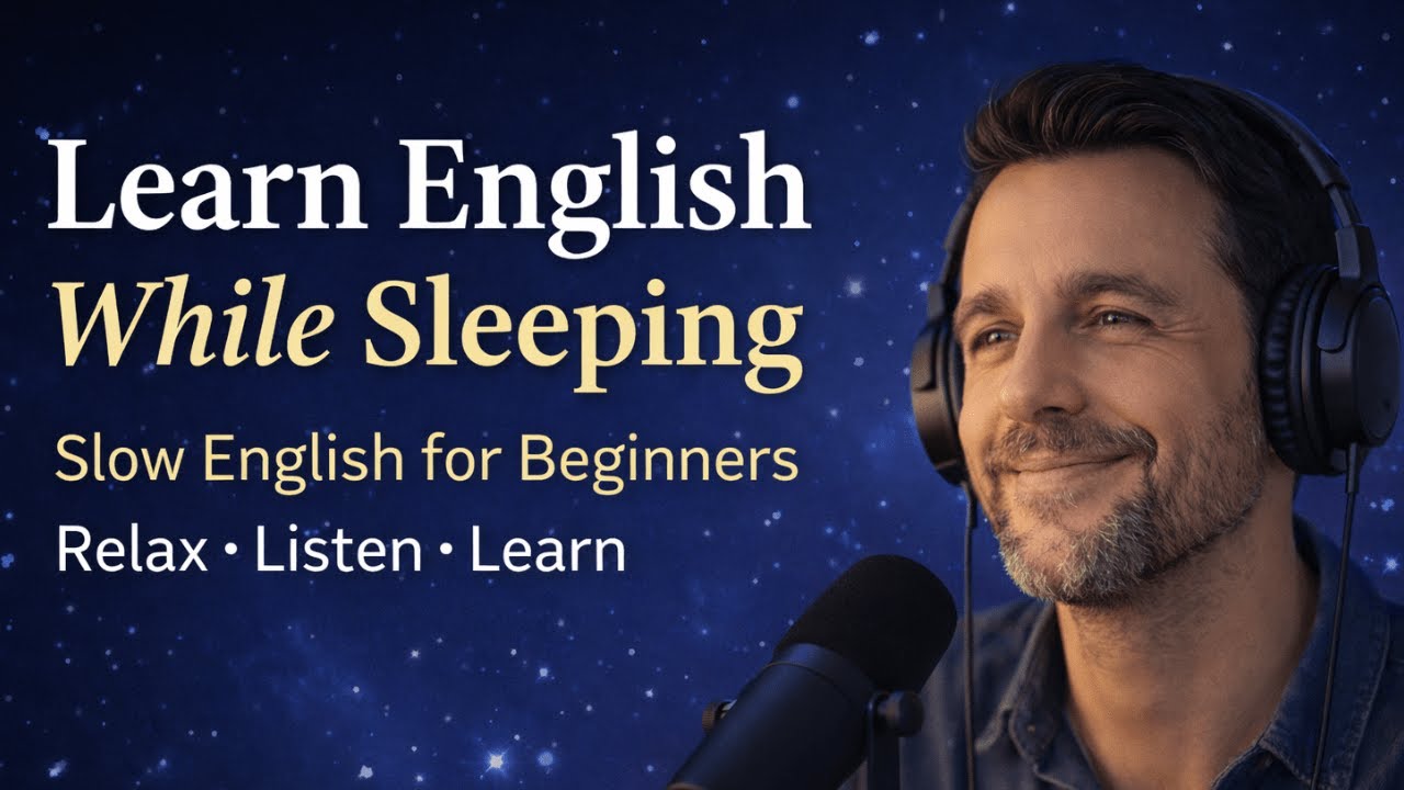 Learn English While Sleeping 🌙 | Slow English Listening for Beginners (A1–A2)