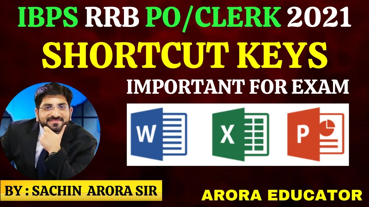 Computer Awareness for IBPS RRB PO/RRB Clerk | Computer Shortcut Keys | IBPS RRB Computer Awareness