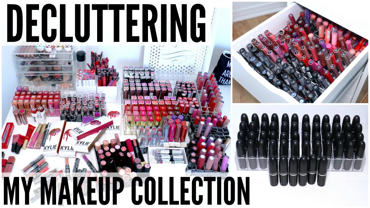 Decluttering My Makeup Collection || Lipsticks, Lip Glosses & Lip Liners Declutter