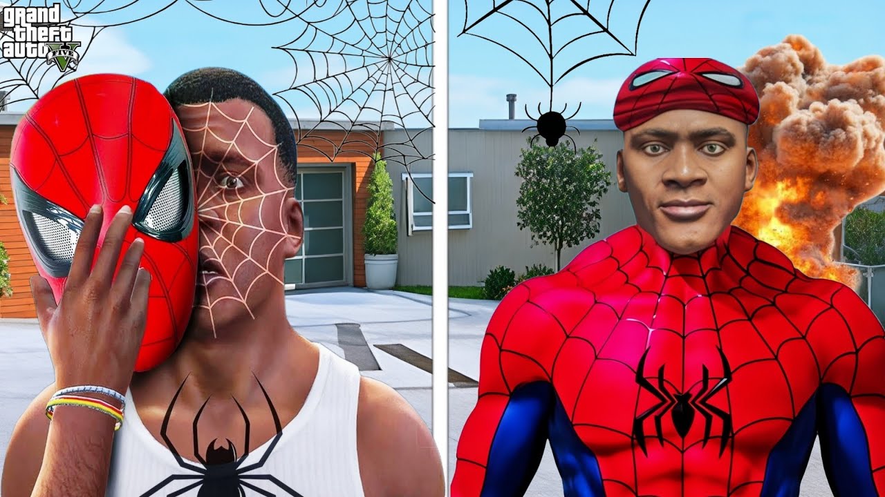 Franklin Got Spiderman Power And Save Los Santos From Hulk | GTA 5 Mods 