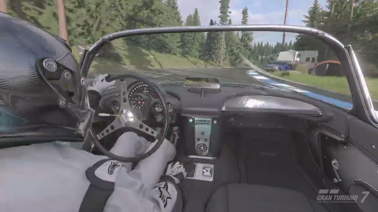 Gran Turismo 7 Gameplay Chevrolet Corvette C1 Trial Mountain Test Drive