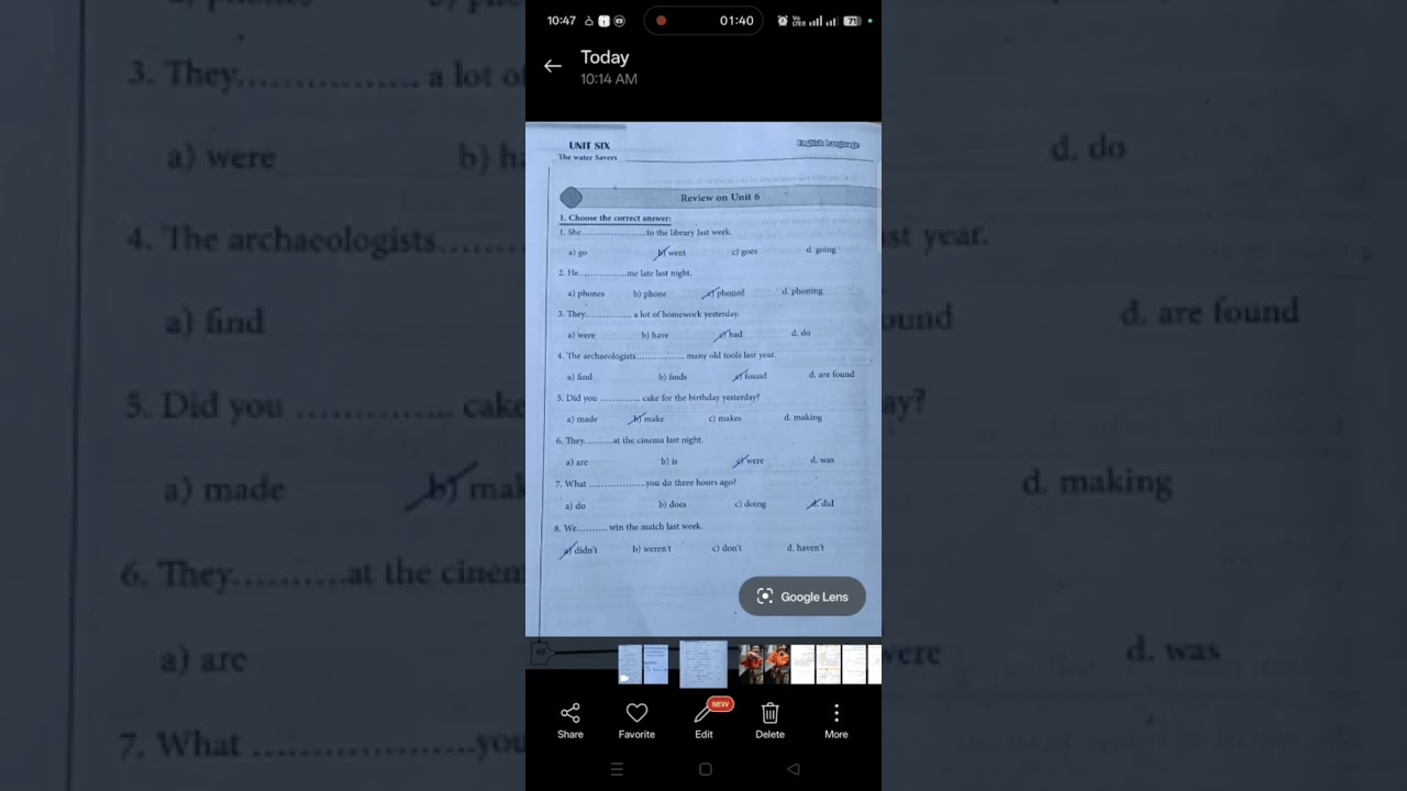 مراجعه انجليزي للصف السادس الابتدائي أ/ اسماء رشاد