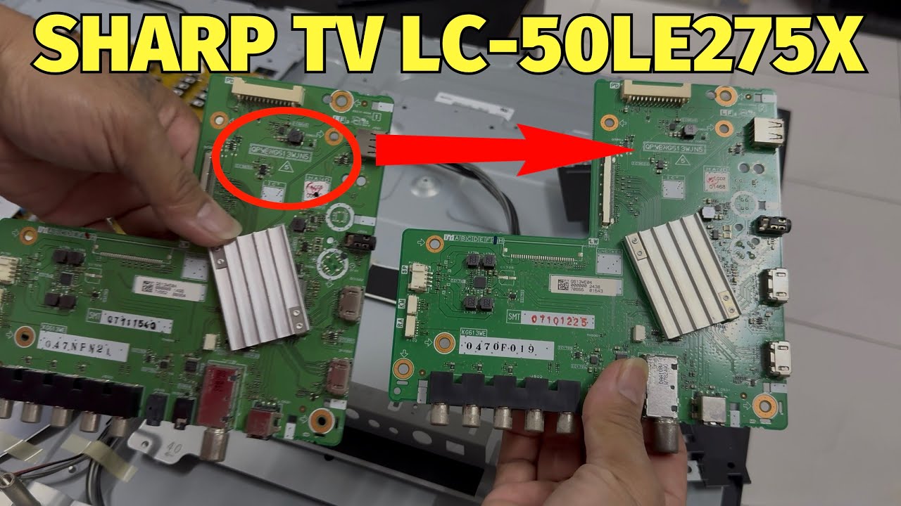 SHARP LC-50LE275X TV RED LIGHT POWER BLINKING | REPAIR #diy #sharp #ledtv #electronics 