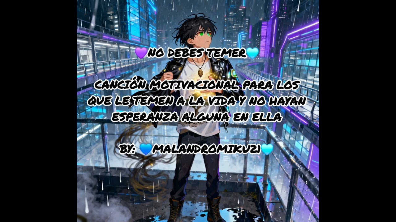 💜No debes temer💙-Cancion para los que temen o se sienten inseguros de vivir