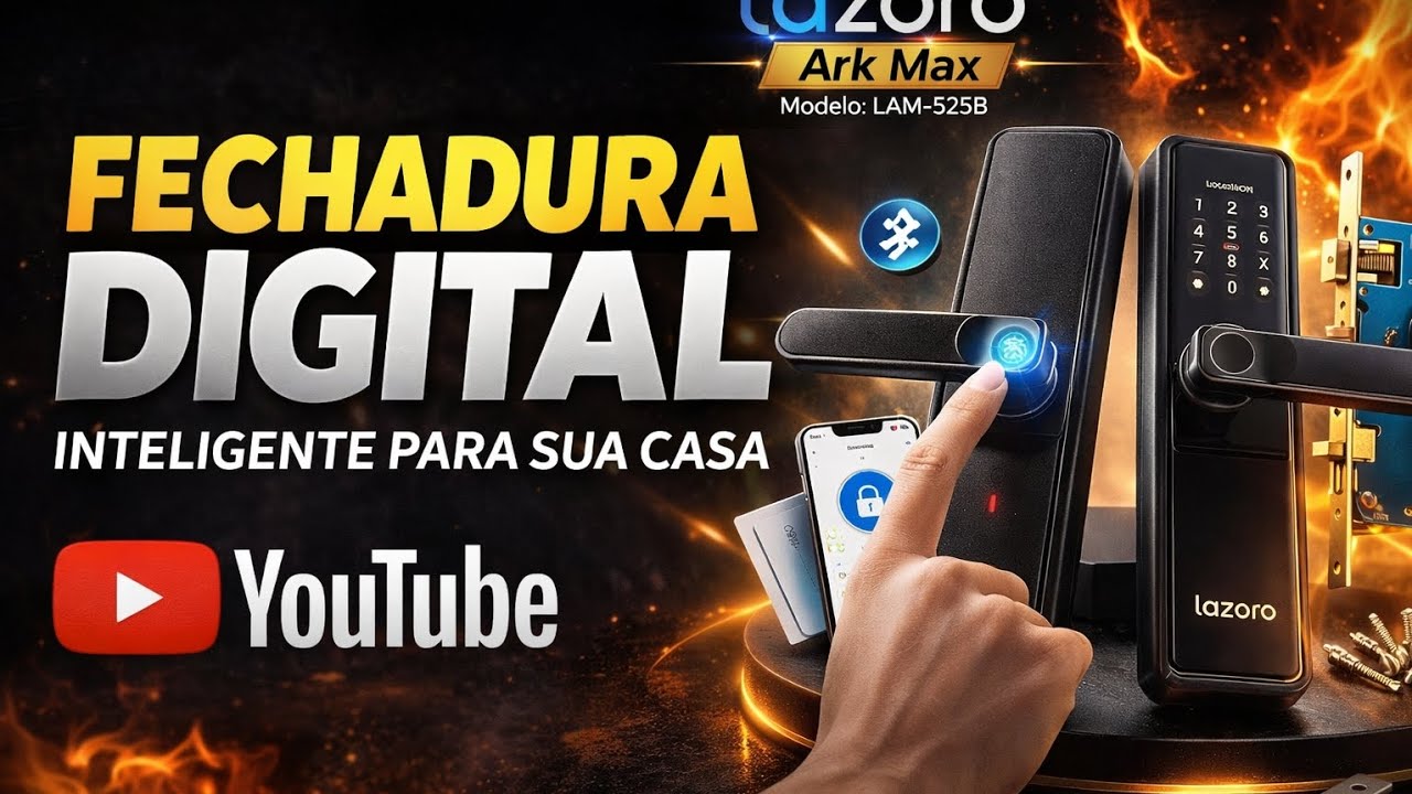 🔐 Mostrando Fechadura eletrônica Lazoro.Varias opções de abertura 