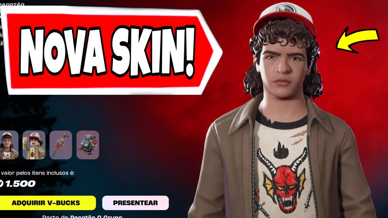 ( STRANGER THINGS )  LOJA DE HOJE FORTNITE  ( 21/11 ) FORTNITE LOJA DE HOJE