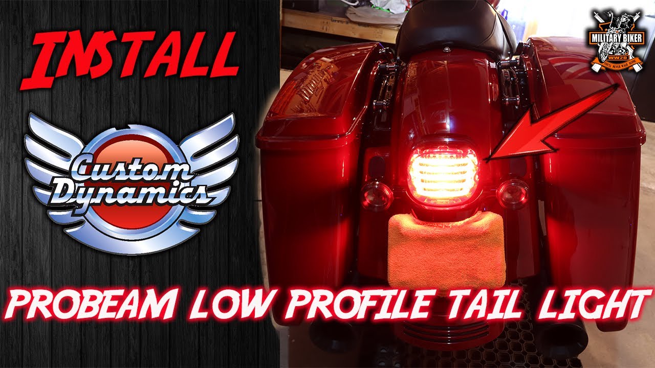 Custom Dynamics ProBEAM Low Profile LED Tail Light Install | 2021 Street Glide Special