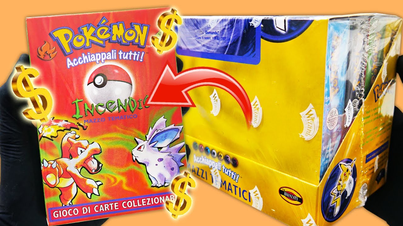APRO IL RARISSIMO MAZZO TEMATICO INCENDIO DEL SET BASE POKEMON!