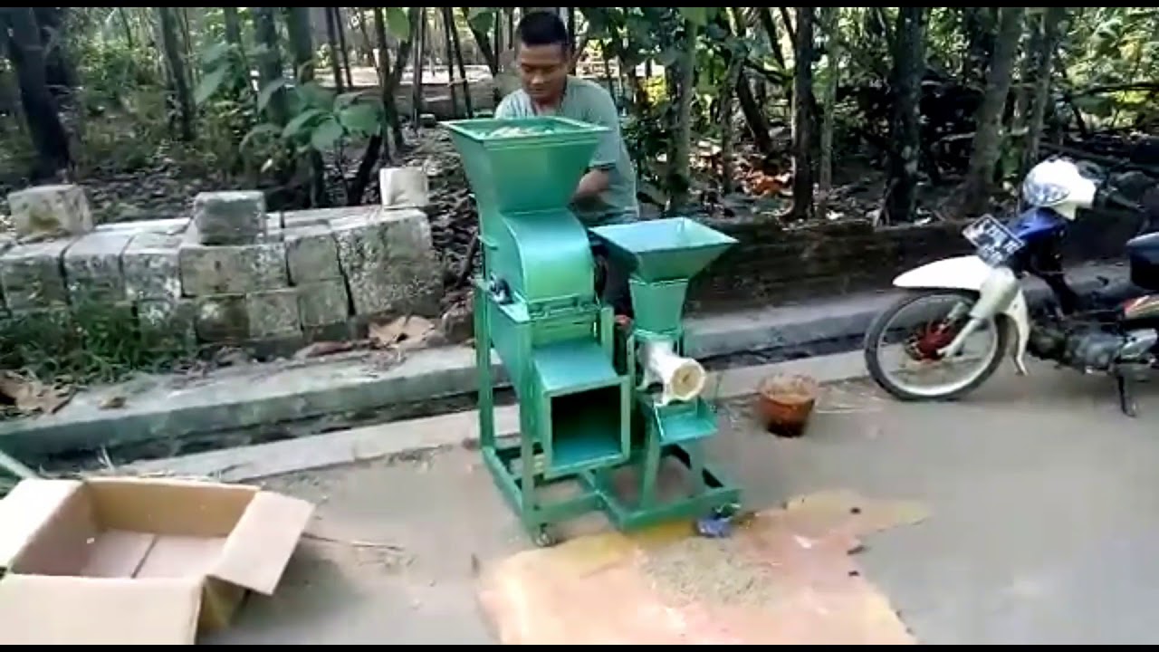 Demo mesin cacah kombinasi pelet toko unggultani