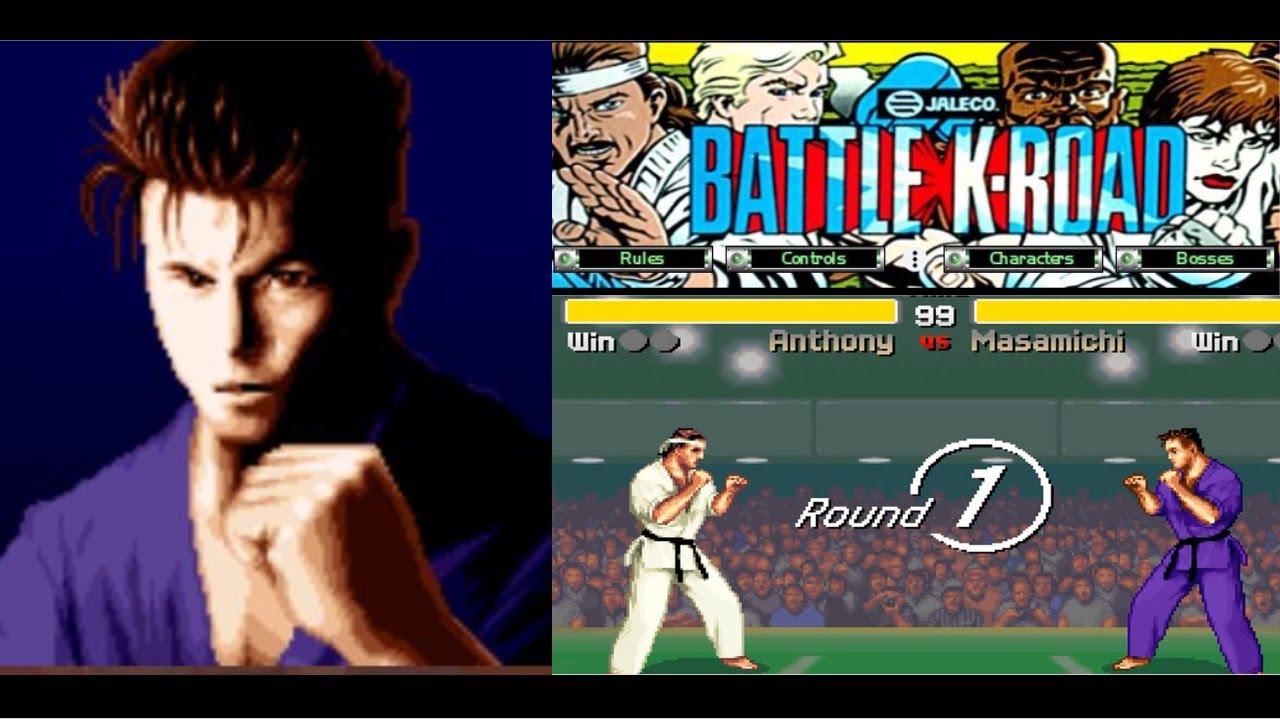 🎮 BATTLE K-ROAD - ( ARCADE - 1993 ) - 💥MASAMICHI / KARATÊ💥 - GAMEPLAY COMPLETA