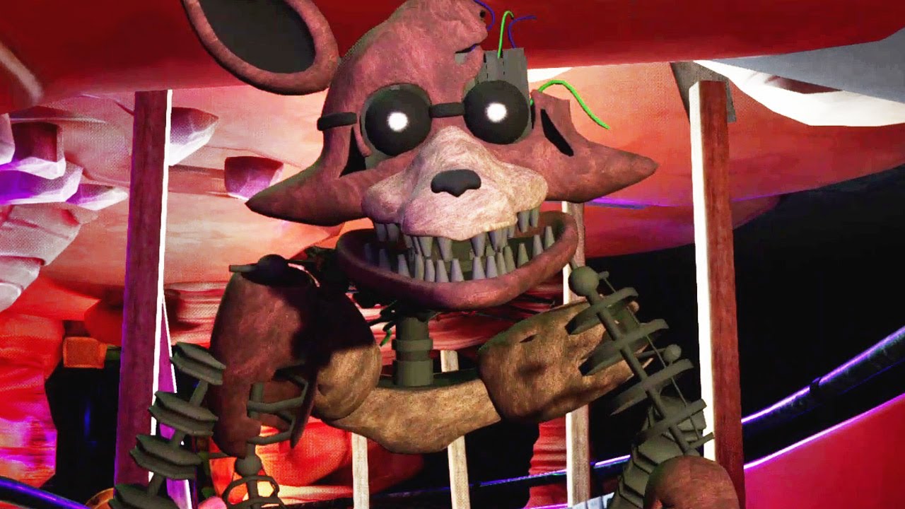 Ignited Foxy scene in FNAF Security Breach 1.11