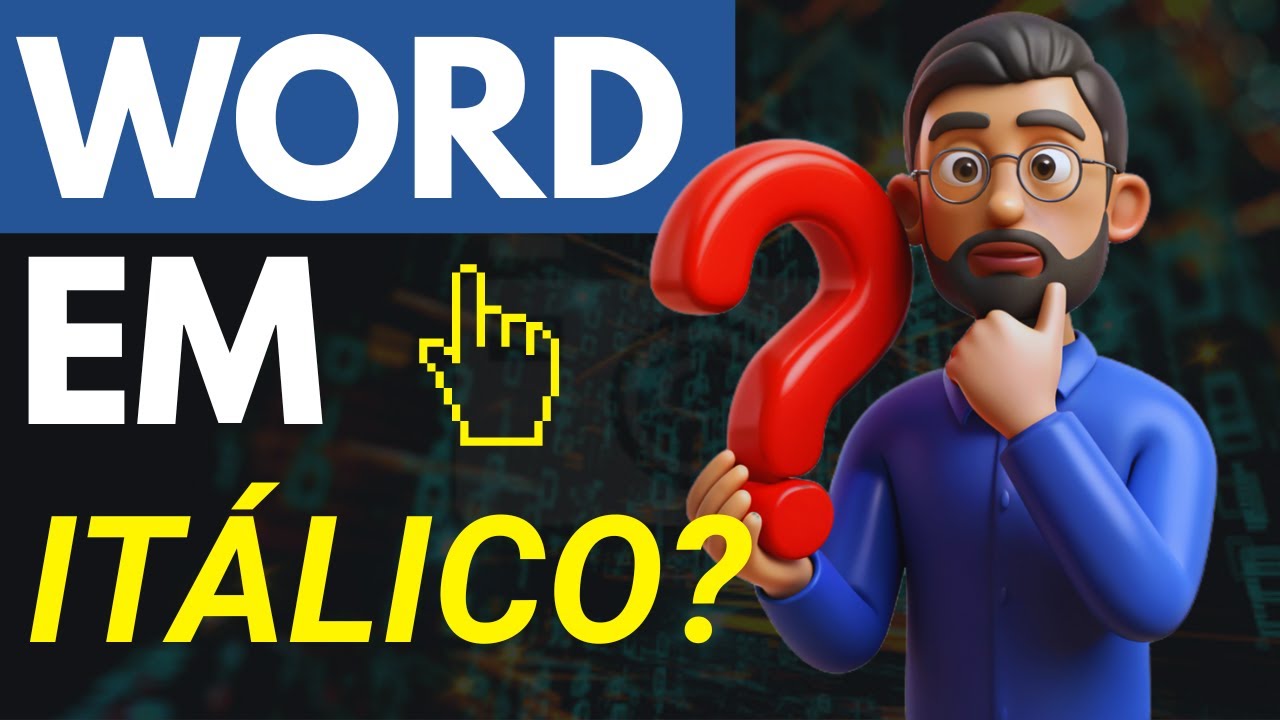 Como colocar letra em itálico no word? Curso de Informática Básico