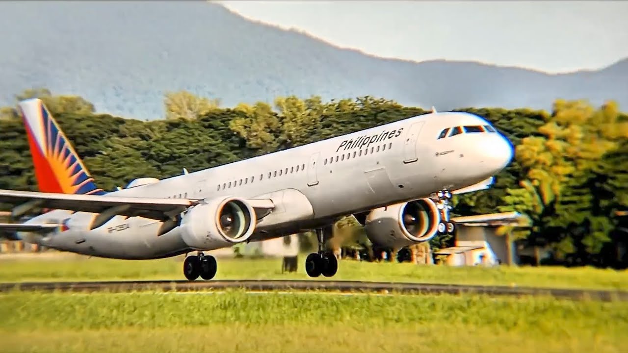 Philippine Airlines | Airbus A321neo [RP-C9934] | ARRIVAL and TAKEOFF | Puerto Princesa, Palawan.