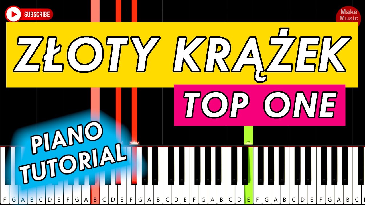 ZŁOTY KRĄŻEK (Top One) - Piano Keyboard Tutorial