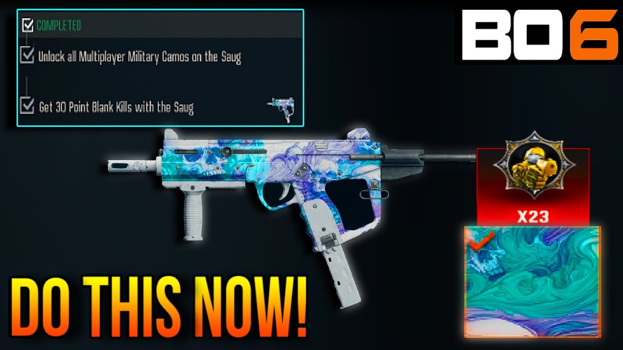 *TWO GAMES!* How to Get 30 POINT BLANK Kills With The SAUG! (Black Ops 6 Special Camo Guide)