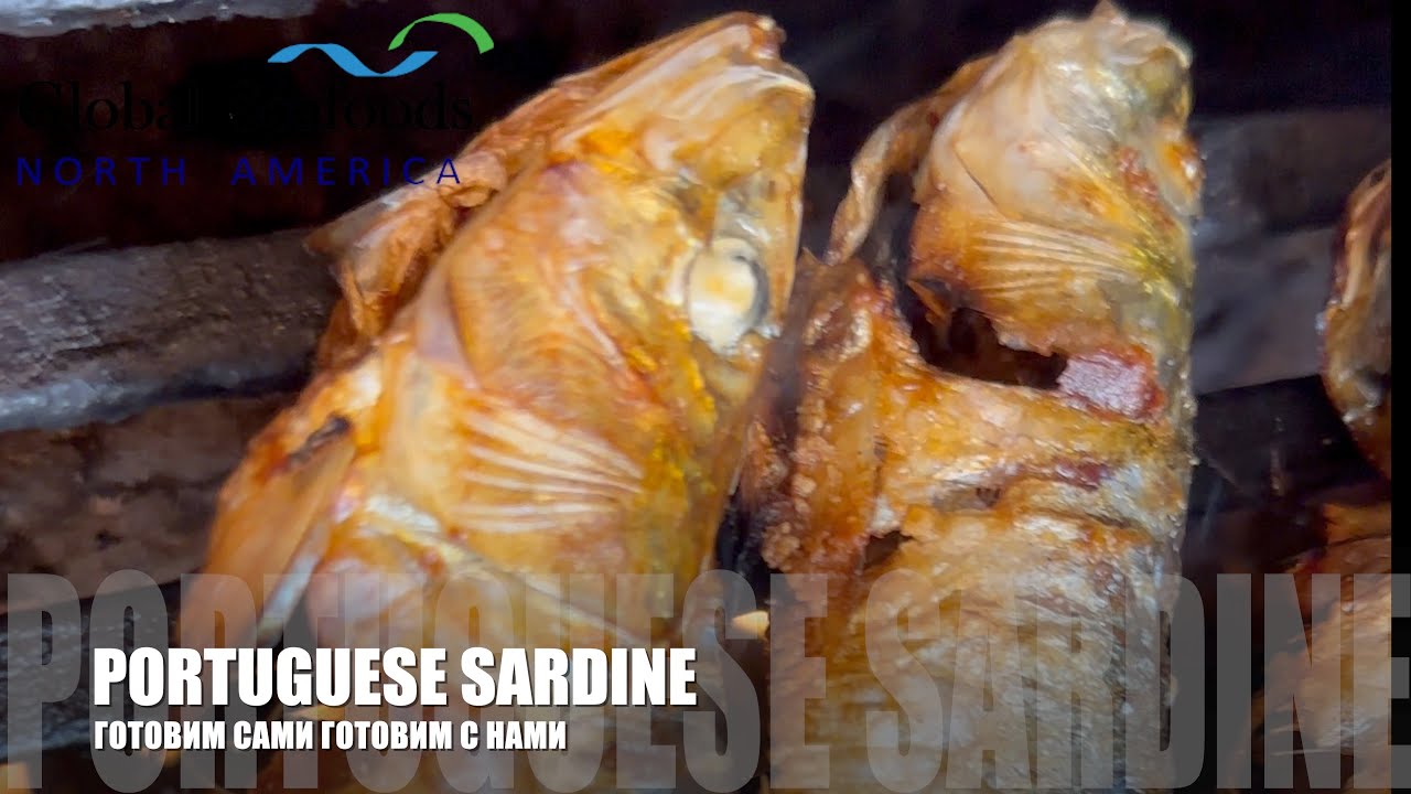 Португальские сардины на гриле 🐟 Рецепт с морской солью и чесночным хлебом