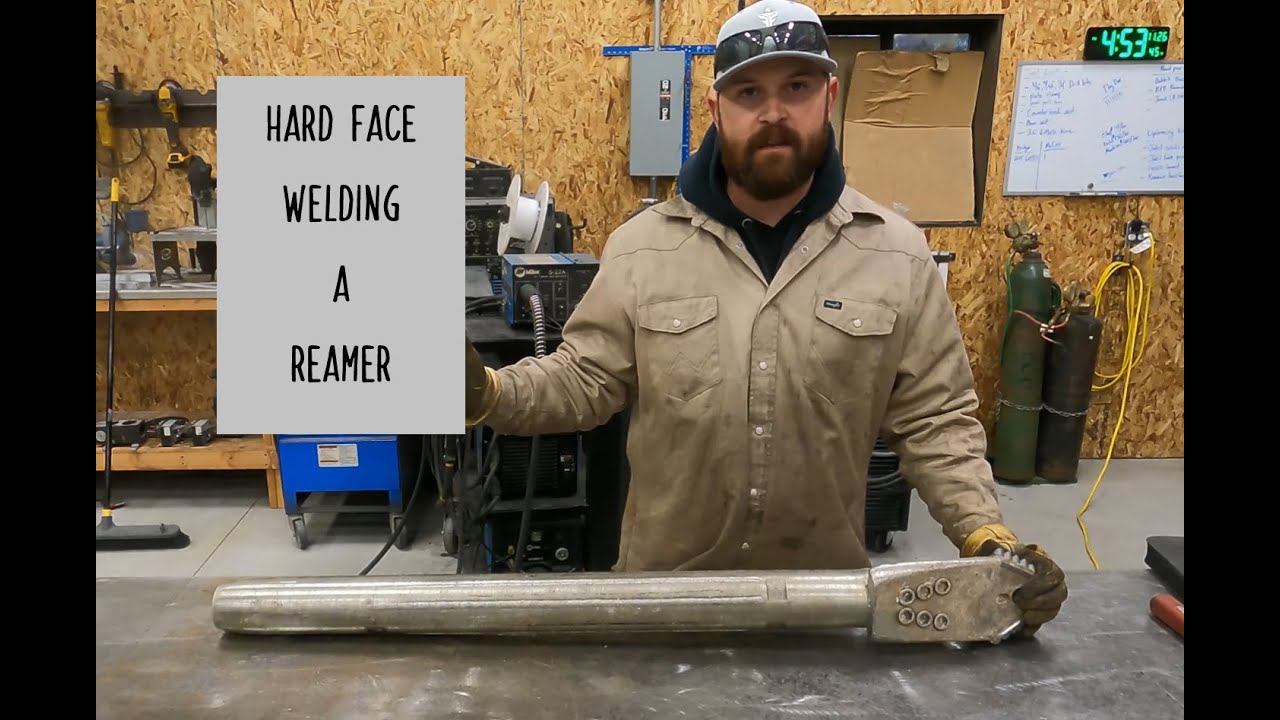 Hard Face welding a reamer