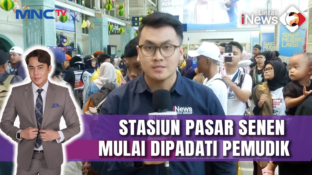 Stasiun Pasar Senen Mulai Dipadati Pemudik, 23 Ribu Penumpang Berangkat dari Pasar Senen |LIS (16/3)