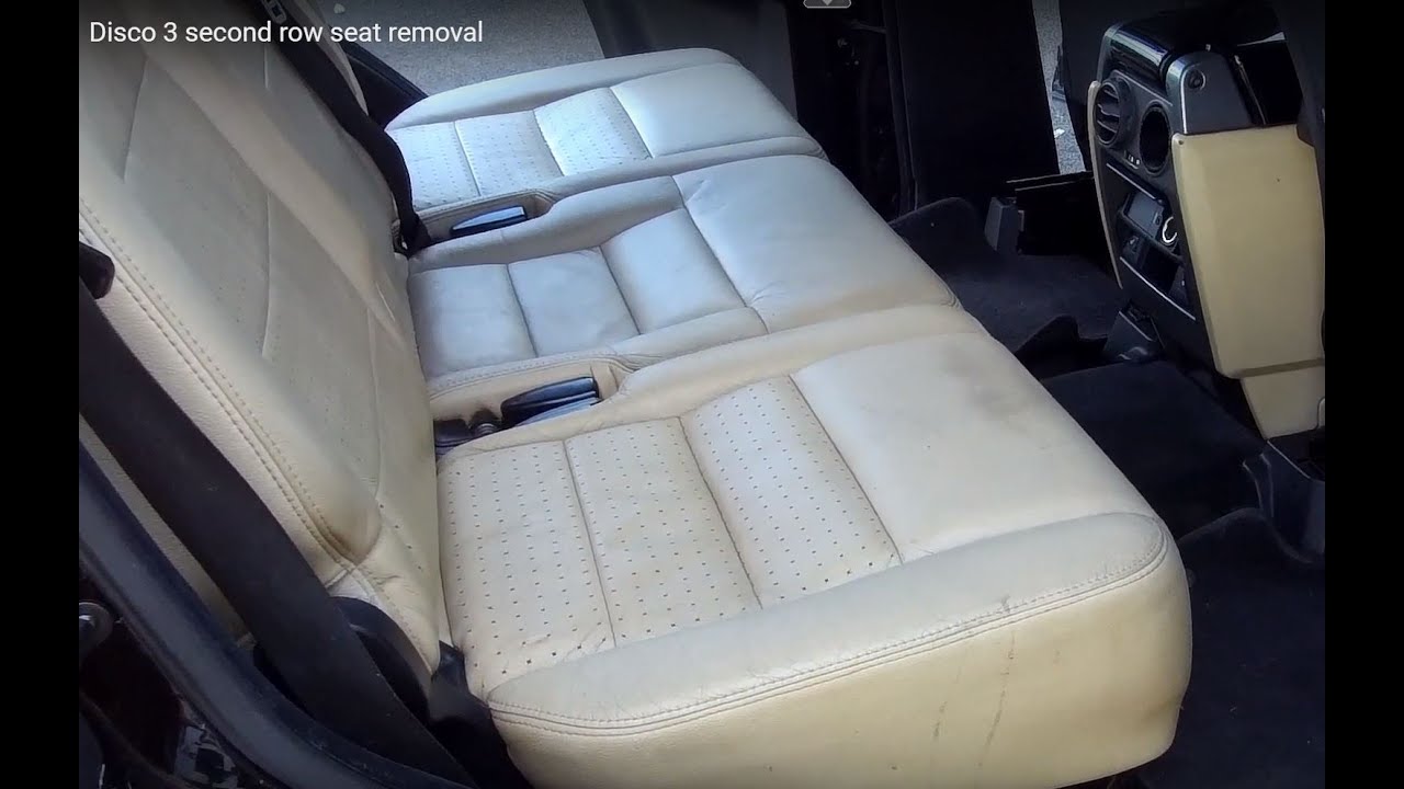 Land Rover Discovery 3 second middle row rear seat removal LR3