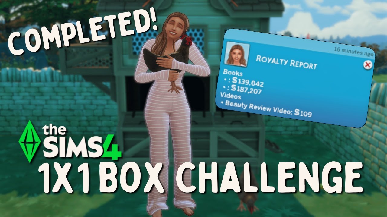 I Completed the 1x1 Box Challenge 🏠💸 | Sims 4