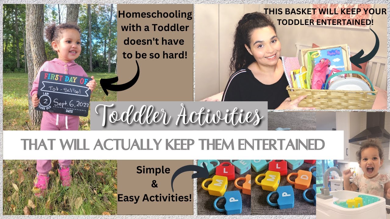Toddler Activities that are simple and easy! KEEP THEM BUSY SO YOU CAN GET THINGS DONE!