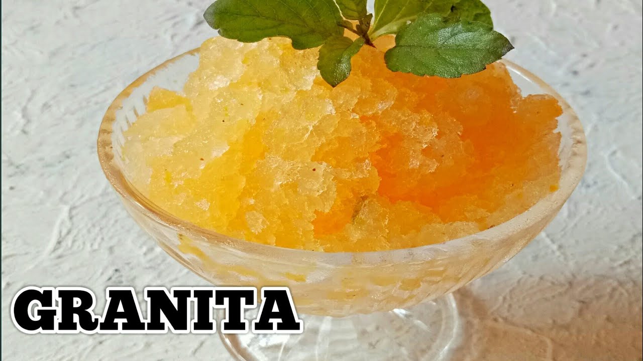 Orange Granita Recipe - Italian Dessert || Let's Cook
