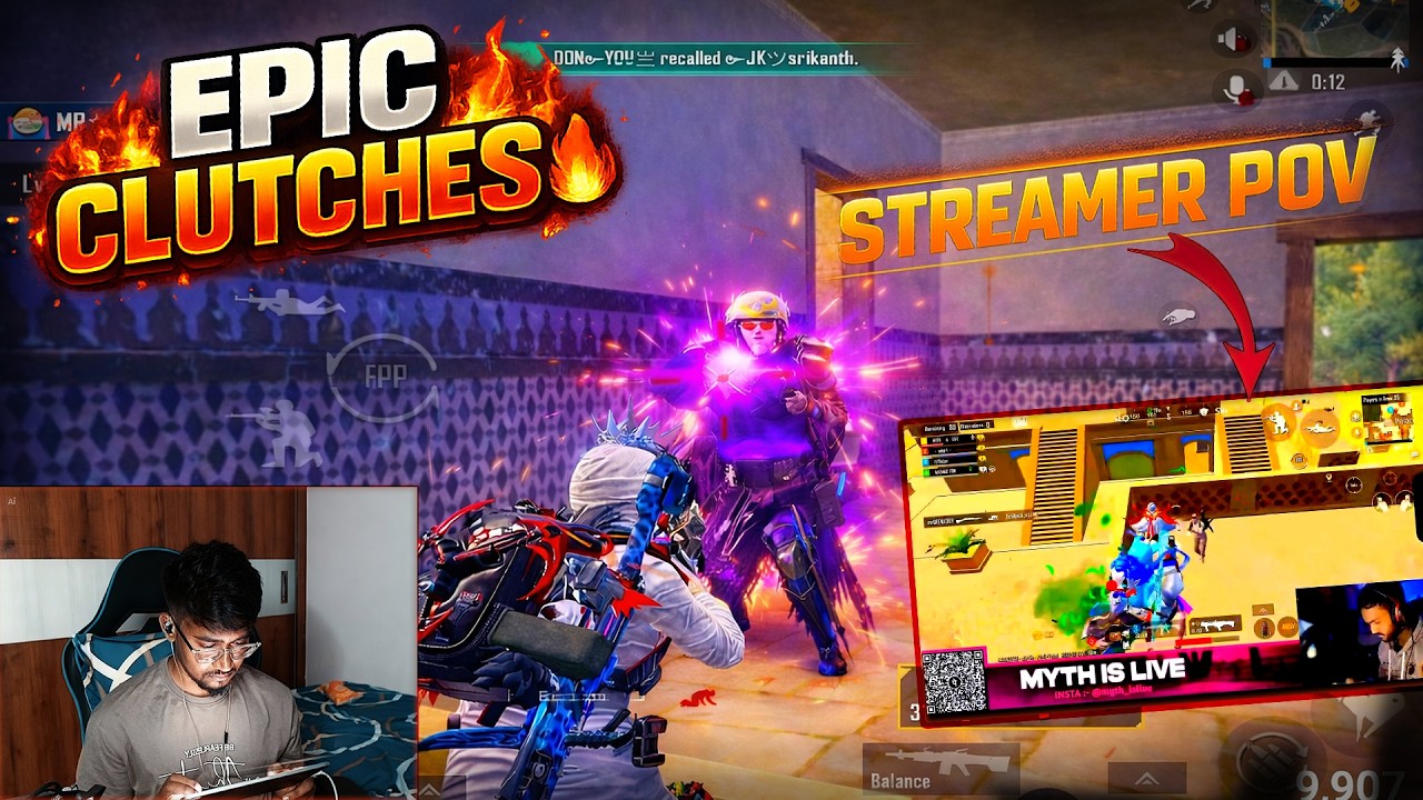Epic clutches in  Skyhigh Spectacle mode🔥streamer pov #bgmi