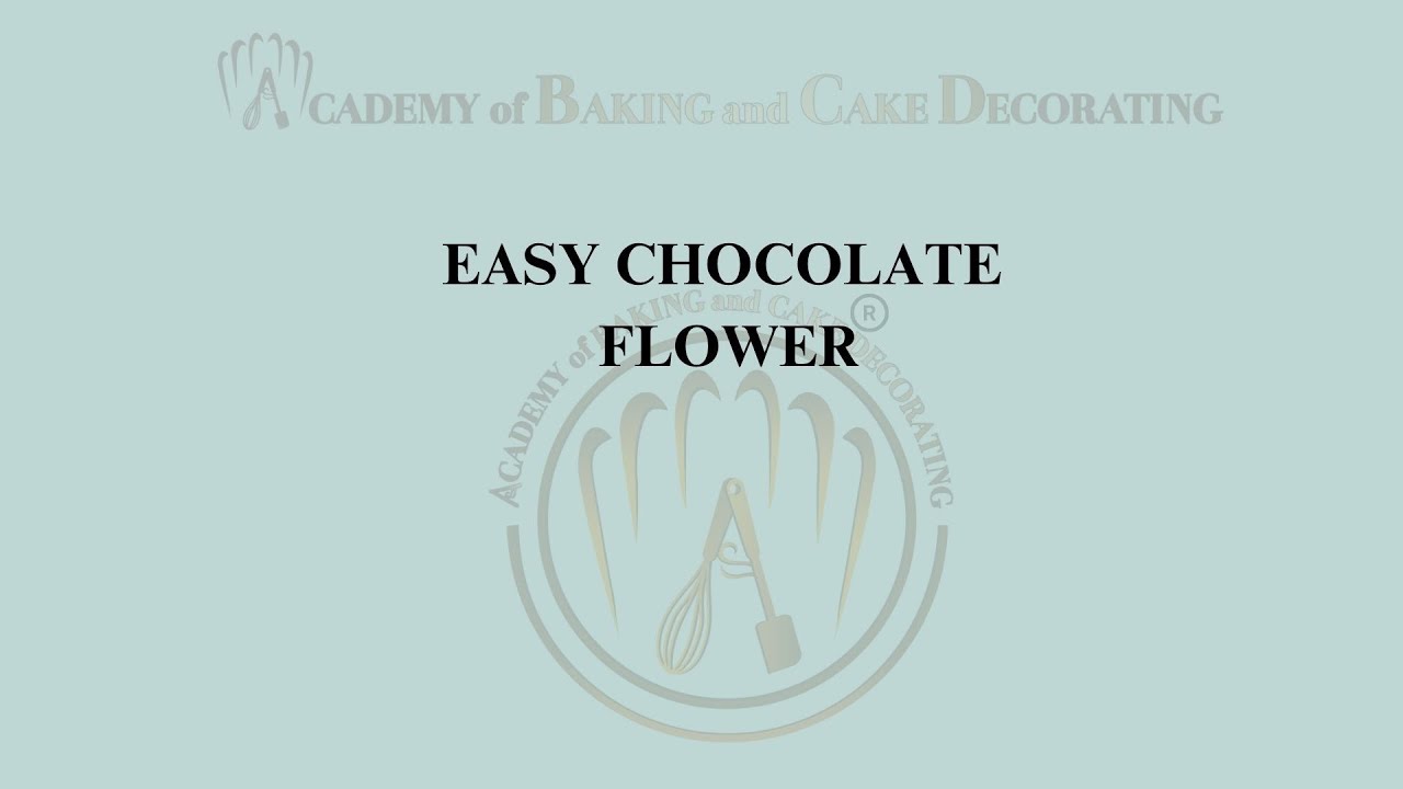 Easy chocolate flower